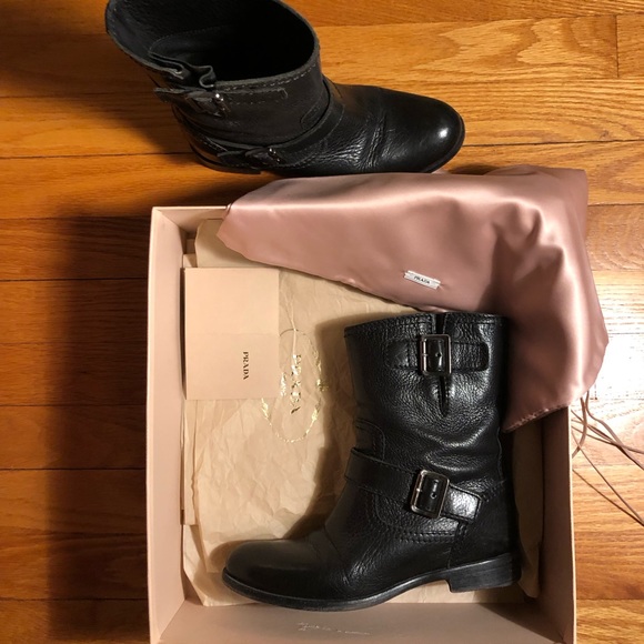 Prada Cervo Shine Boots Used Size 36 - Picture 6 of 14